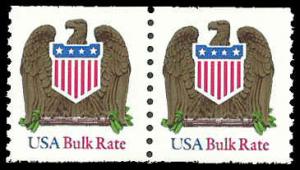 PCBstamps   US #2604 Coil Pair 20c(2x10c)Eagle, bulk rate, MNH, (7)