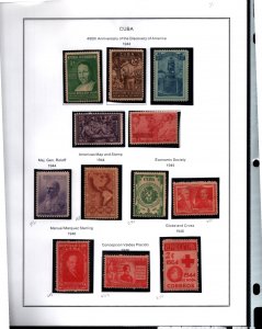 MINT + USED STAMPS FROM EARLY CUBA    (022)