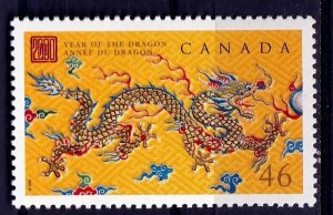Canada 2000, Year of the Dragon MNH  Single # 1836