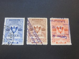 Venezuela 1955 Sc 670-72 FU