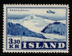 ICELAND SG279 1947 3k30 BLUE MTD MINT