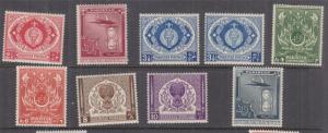 PAKISTAN, 1951 4th. Anniversary of Independence set of 9, lhm.