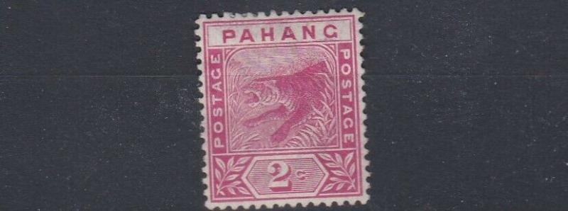 PAHANG  1891  S G 12  2C  ROSE   MH  