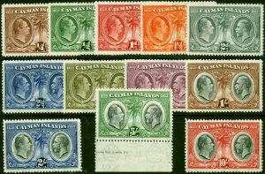 Cayman Islands 1932 Set of 12 SG84-95 V.F MNH Clear White Gum