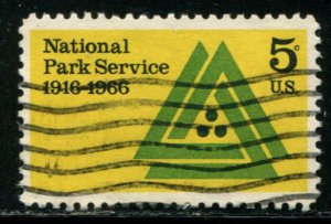 1314 US 5c National Park Service, used cv $.20