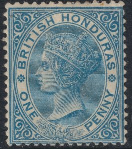 Sc# 13 British Honduras QV 1 penny 1884 MMH issue p.14 Watermark 2 CV $75.00