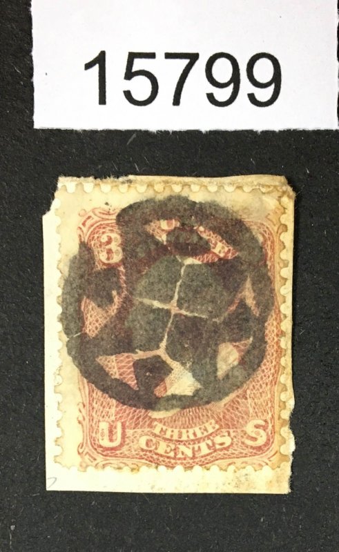 MOMEN: US STAMPS # 65 FANCY CANCEL USED LOT #15799