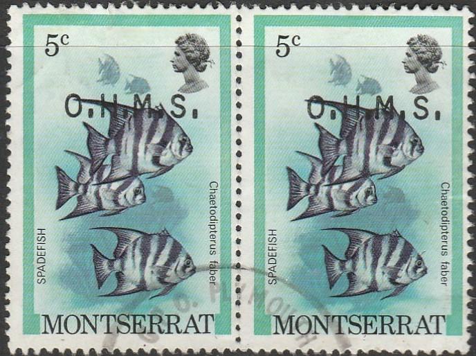 Montserrat, #O45 Used Pair  From 1981