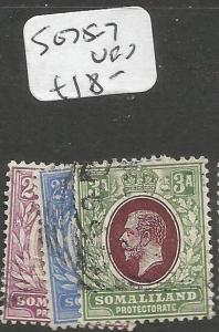 Somaliland Protectorate SG 75-7 VFU (7cum)