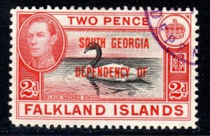 Falkland Islands. south Georgia.-   1944-45 -   sg B3 -      fine used