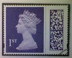 Great Britain, Scott MH501, used (o), 2022 Machin, Queen Elizabeth II, 1st