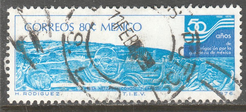 MEXICO 1144, 50th Aniv. Irrigation Proj-Netzahualcoyotl Used. F-VF (1219)