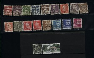 Denmark  19 different used PD