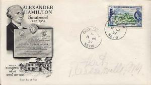 Saint Kitts, First Day Cover, Americana