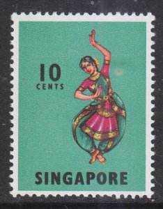 Singapore 1968 Sc 88 Dancer 10c MNH