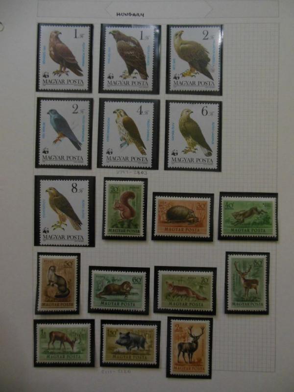 HUNGARY : Beautiful collection. All VF Mint NH. Topicals. Scott Catalog $100.00.