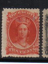 Nova Scotia 1863 10c mint