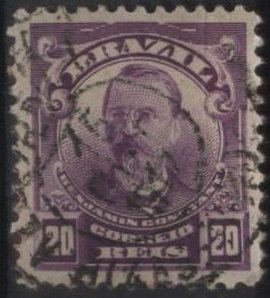 Brazil 175 (used) 20r Benjamin Constant, aniline vio (1906)