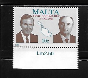 Malta 1989 US-Soviet Summit Sc 748 MNH A354