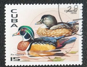 CUBA Sc# 3750  TROPICAL BIRDS  BUTTERFLY  15c  1996  used cto