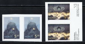 Norway 1361-62 MNH, Fairy Tale Illustrations Booklet Pairs from 2003.