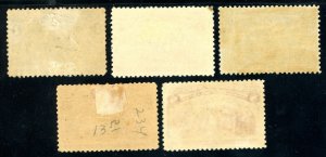 USAstamps Unused FVF US 1893 Columbian Expo Scott 230 / 236 OG MH 