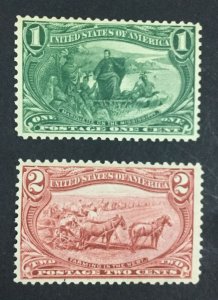 MOMEN: US STAMPS #285-286 MINT OG NH VF LOT #76012*