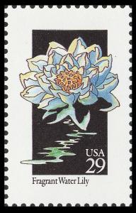US 2648 Wildflowers Fragrant Water Lily 29c single MNH 1992