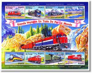 CONGO SHEET LOCOMOTIVES TRAINS