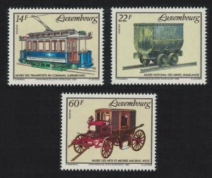 Luxembourg Tram Horse-drawn carriage 1993 MNH SG#1361-1363 MI#1324-1326