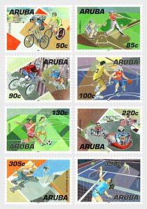 Aruba 2017 MNH Stamps Sport Cycling Basketball Tennis