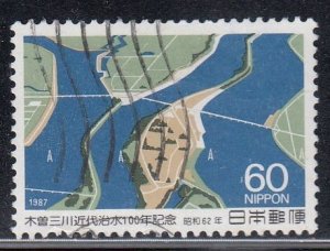 Japan 1987 Sc#1753 Centenary of Flood Control on Rivers Kiso, Nagara & Ibi Used