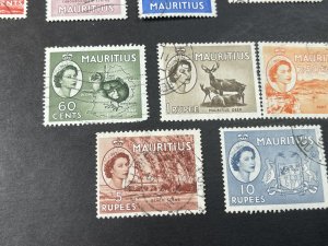 MAURITIUS # 251-265-USED-----COMPLETE SET------1953-54