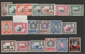 KENYA & UGANDA & TANGANYIKA 1938 KGVI Pictorial set + better perfs. MNH **.