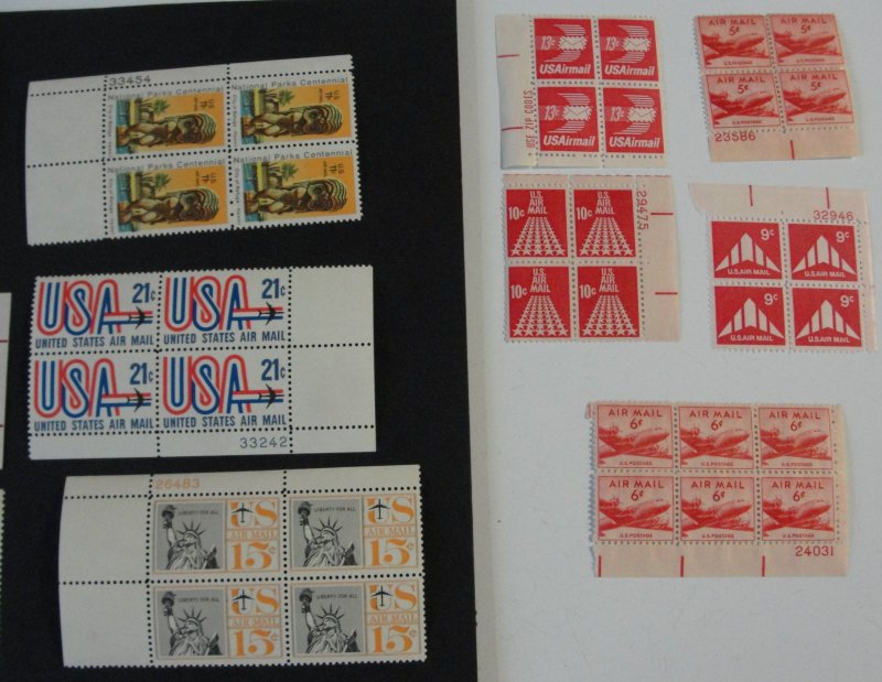 US Airmail & Special Delivery Plate Block Lot MNH - OG