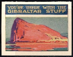 1914 US WW I Propaganda Poster Stamp You're There With The Gibraltar Stuff