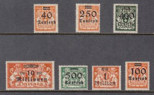 Danzig Scott #137-143 MH