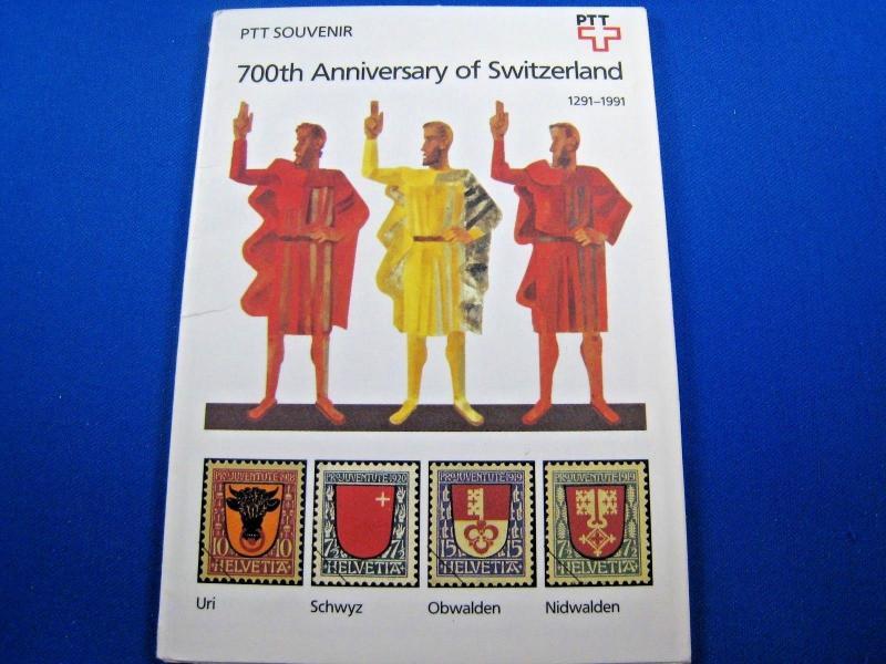 SWITZERLAND - SCOTT #867-8, 884-8, B568-B571 - PTT SOUVENIER BOOKLET - MNH