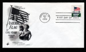 U.S. 1969 FDC American Flag!