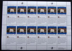 UN #570 MNH Inscription Sheet of 12 + 12 Labels L10 