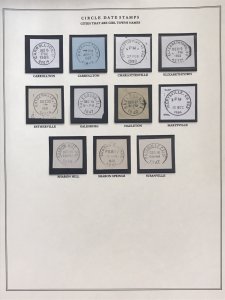 US Circular Date Stamp Collection (Odd/Boys/Girls/Double Town/Port/City/State)