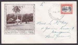 SAMOA 1935 2d FDC ex Apia..................................................a3382