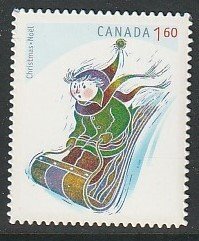 2008 Canada - Sc 2295i - MNH VF - 1 single - Christmas - Tobogganing