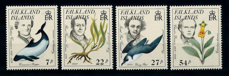 [71897] Falkland Islands 1985 Dolphin Bird Flower Darwin  MNH