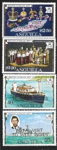 Anguilla, Scott #297-300; Queen Elizabeth II Visit, MNH