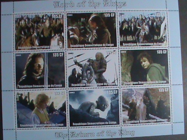 CONGO STAMP:2003- LORD OF THE RINGS MNH SHEET