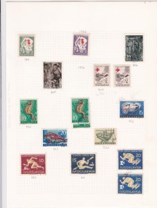 yugoslavia stamps page ref 16824