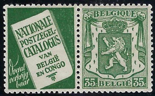 RK112 Belgium with ad label BIN $3.00