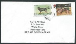 GAMBIA 2000 commercial cover with D1 ROTTWEILER Dog .......................43418