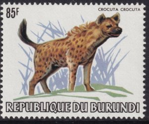 Sc# 601 Burundi 1983 Wild Animals of Africa 85f Hyena MNH CV $1,100.00